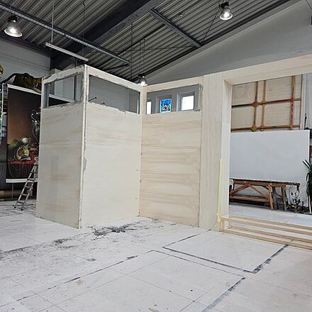 Bühnenbild im Malsaal