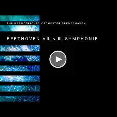 CD-Cover "Beethoven VIII. & III. Symphonie" (Durch Anklicken öffnet sich eine MP3-Datei mit einer Hörprobe der 8. Sinfonie)