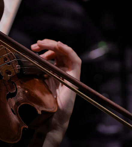 Violine in Nahaufnahme