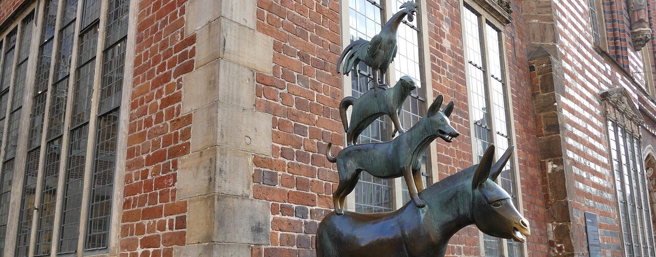 Die Bremer Stadtmusikanten Statue