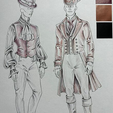 Figurinen: Chor Herren