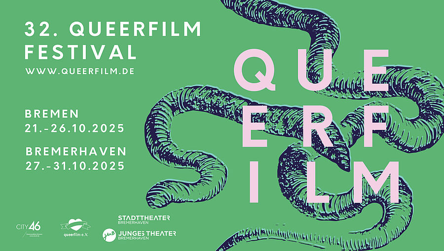 Plakat des Queerfilm-Festival 2025 in Bremerhaven.