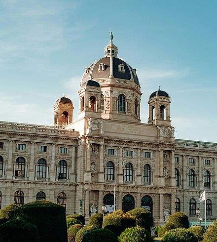Gebäudeansicht des Historischen Museums in Wien.