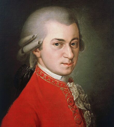 Portrait von Wolfgang Amadeus Mozart.