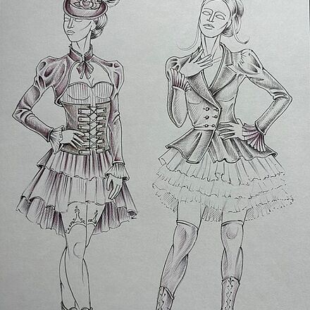 Figurinen: Chor Damen