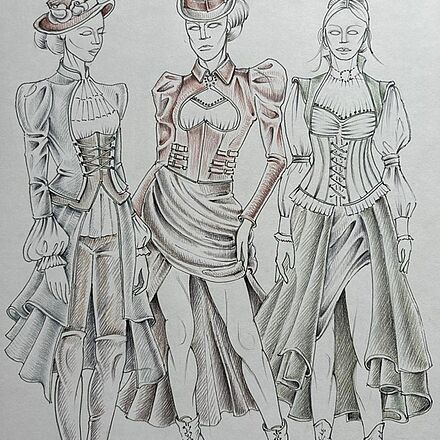 Figurinen: Chor Damen