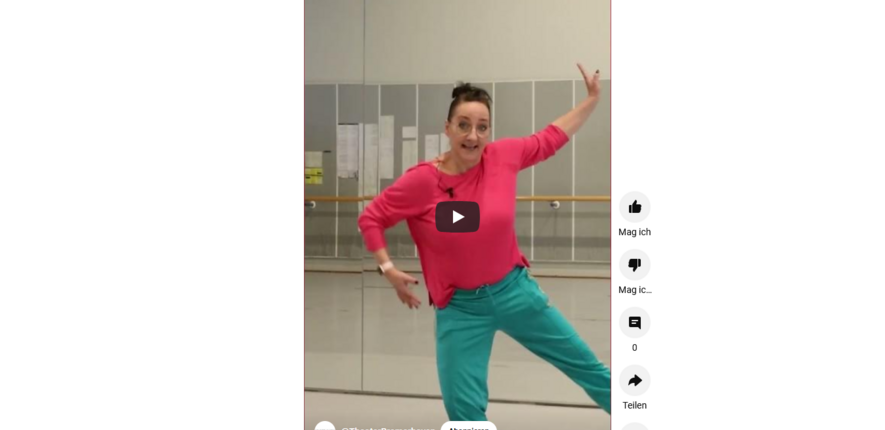 Video Screenshot. Tanztutorial mit Choreografin Kati Heidebrecht.