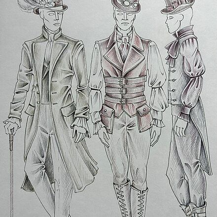 Figurinen: Chor Herren