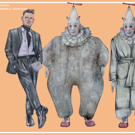 Figurinen: Herold, Pantalon und Farfarello