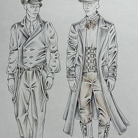 Figurinen: Chor Herren