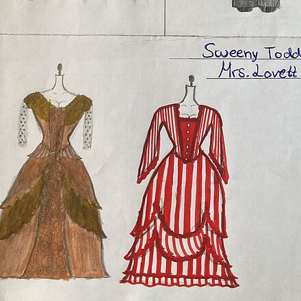 Kostümentwürfe der Expertenklasse