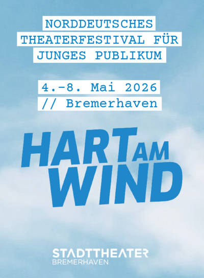 Deckblatt des Flyers für Hart am Wind